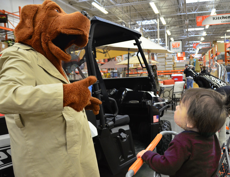 Crime Dog with child